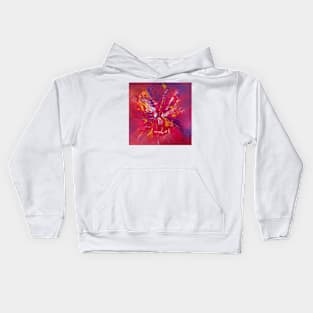 Close Your Eyes - Warm Abstract Kids Hoodie